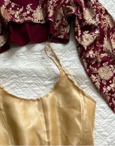 y2k banarsi silk 2in1 corset kurti
