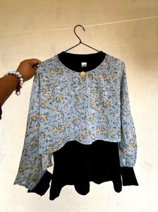 A floral printed beautiful multicoloured top