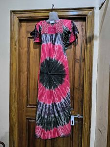 Beautiful Patch Work Tie And Dye Nighty