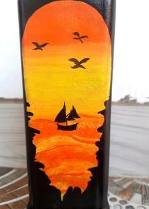 Sunset Bottle Art
