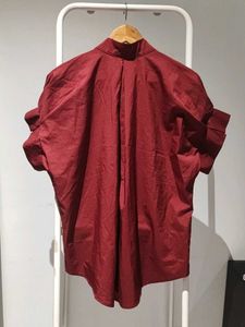 Stylish Maroon Button-Up Shirt
