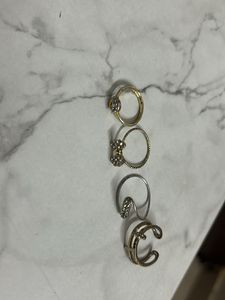 Set of 4 Cute Rings