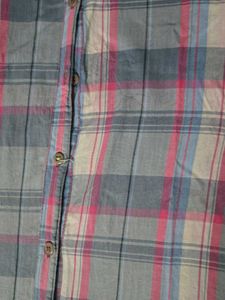 Plaid Button-Up Shirt