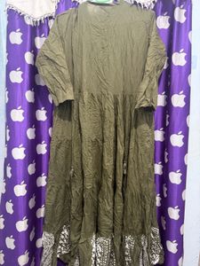 olive kurta set
