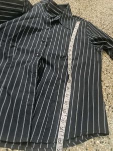 Chic Striped Long Sleeve Button-Up Shirt