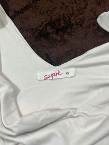 White V-Neck Tank Top