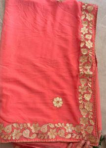 pure chiffon sari