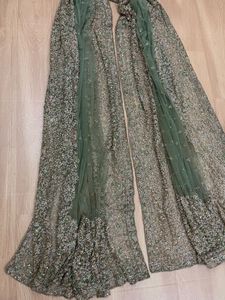 Embellished zari zardozi heavy work dupatta