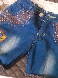baby boy t-shirt  and denim shorts Set