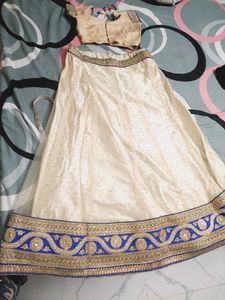 Elegant Cream Lehenga Choli Set