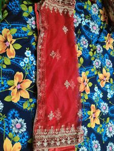 Embroidered Velvet Blouse