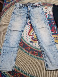 Blue denim jeans for men