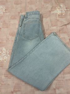 Light Wash Wide Leg Jeans