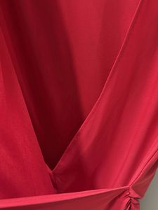 Zara Red Wrap Top