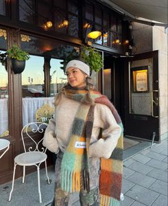 Acne Studios Mohair Checked Scarf