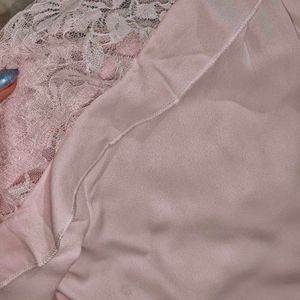 baby pink lace top/blouse