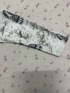 White printed kurtha