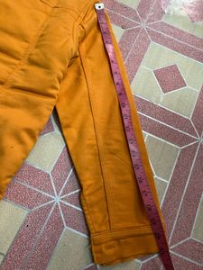 Orange Denim Jacket