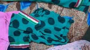 Designer Polka Dot saree with blouse