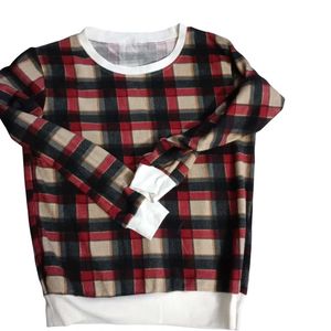 Classic Denim Jacket &amp; Plaid Long Sleeve