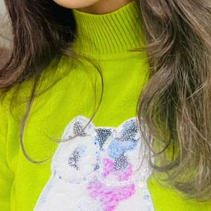 Green Long Sleeve Sweater
