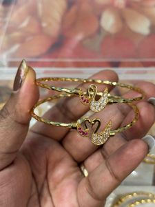 Gold Swan Bracelets