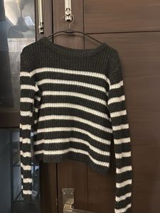 Striped Knit Sweater