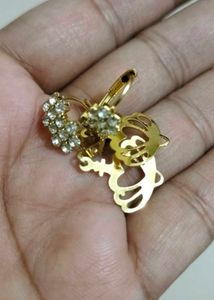 Brand new Elegant Gold-Tone Gemstone Earrings