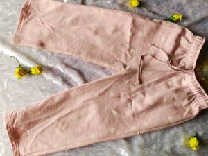 Girls Pink Heart Print Winter Pajama | Soft Fleece
