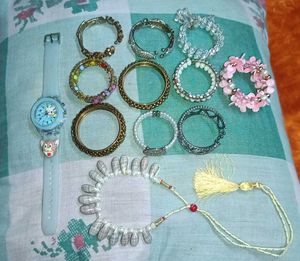 Assorted Bracelets and Watch