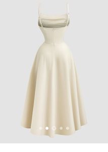 Cream Corset Floral Midi Dress