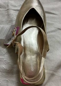 GIOSEPPO Metallic Slingback Flats
