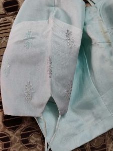 Elegant Light Blue Blouse