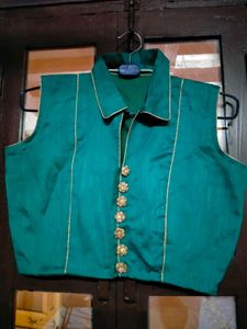 Teal Sleeveless Crop Top