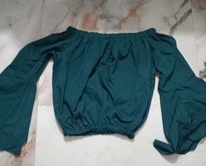 Off-Shoulder Bell Sleeve Top