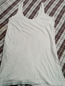 White Camisole Long Length Full Size