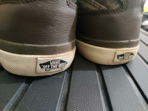 Stylish Vans Brown Mid-Top Sneakers