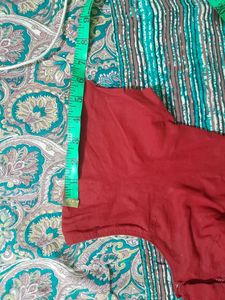 Maroon Choli cut Blouse