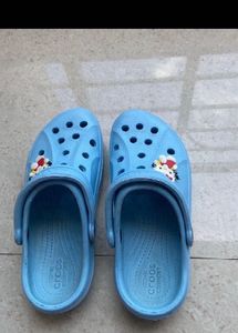 Cute Blue Hello Kitty Crocs