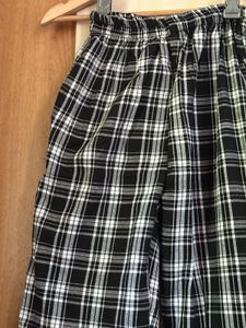 Plaid Print Casual Pants