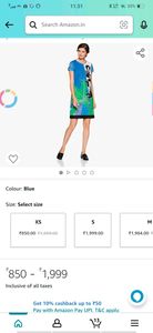 Funky Graphic Print Dress.