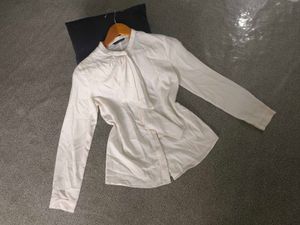 Korean White Ruffle Shirt 🔥