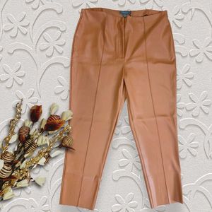 Plus Size Ankel Length Leather Pant Fits 38 To 44
