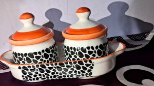 Ceramic Spice Jars Set