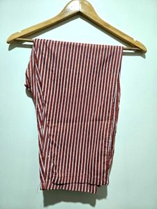 Maroon Printed Cotton Kurta