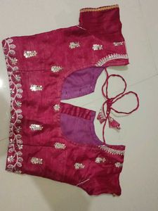 Elegant Embroidered Silk Saree