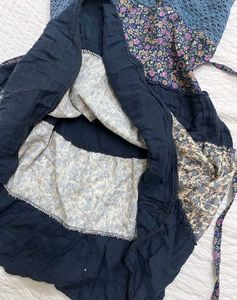 Boho Floral Patchwork Mini Dress