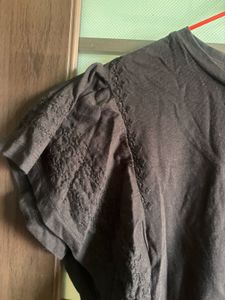 Stylish Brown Embroidered Top