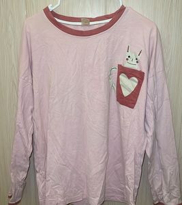 Cute Pink Long Sleeve Top