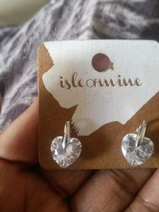 Heart Cut Gemstone Stud Earrings